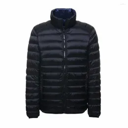 Brand masculina Brand 2023 Jaqueta de inverno Luz dos homens da moda Casual Wear Duck White Warm Coat Macho