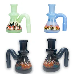 Vintage Premium Ash Catcher Glass Bong Water Hookah rökrör 14mm 18mm 45 90 graders originalglasfabrik kan sätta kundlogotyp av DHL UPS