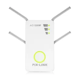 أجهزة التوجيه PixLink الأصلي جهاز التكرار اللاسلكي 300/1200MBPS WIFI Signal Signal Band Dual Band 2.4/5GHz Wi-Fi Clow في Home 230506