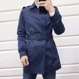 2023 Men's and Women's Trench Collar Slim Fit Long Sleeve Windproof Jacket Designer Brand Classic Coat Autumn and Winter Windproof M-3XL-99