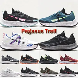 Top Pegasus Trail 2 GTX Men Women Running Shoes New Designer Triple Black Volt Medium Olive Black Dark Smoke Grey Hyper Pink Outdoor Sports Sneakers Size 36-45