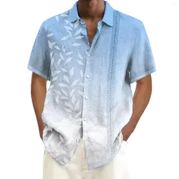 Men's T Shirts Sleeve Casual Jumpsuit Mens Men's Floral Button Down Tropical Holiday Beach Under Shirt