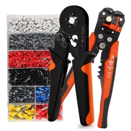 Tang Multi Wire Stripper Crimping Tool Kit Ferrule Cutter Crimper Mini Electrical Plier Insulated Tubular Terminal End Wire Connector