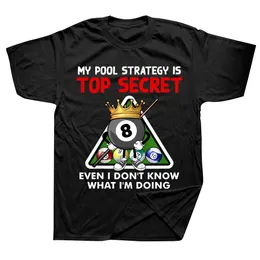 Men's T-Shirts Billiards Art Pool Players T Shirts Graphic Cotton Streetwear Short Sleeve Birthday Gifts Summer Style T-shirt Mens Clothing 230508