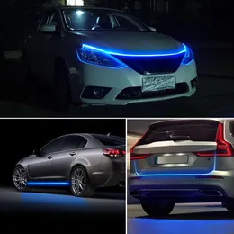 SCAN STARTLED LED CAR HOUND LIGHT genom Auto Modifierad främre strålkastare uppgradering av Cuttable Dekorativt ljus
