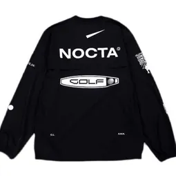 Męskie bluzy amerykańskie wersja nocta golf co marka losowanie oddychające szybkie suszące sporty sporty z długim rękawem okrągła szyja Summer54ess