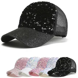 Snapbacks Fashion Women Girl Ponytail Hat Cap New Fashion Baseball Reasins Hollow Mesh Sunscreen Sun Caps Caps G230508