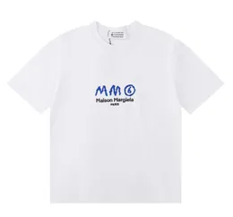 Mm6 klasik beyaz tasarımcı t gömlek yaz büyük boy erkek tişört kadın tee Margiela erkek giysileri