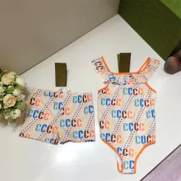 Tek Parça Yüzmek Tasarımcı Çocuk Mayo Moda Erkek Yüzme Sandıklar Bebek Kız Bikini Yüzme Kostüm Yaz Lüks Mayo Çocuk Giyim