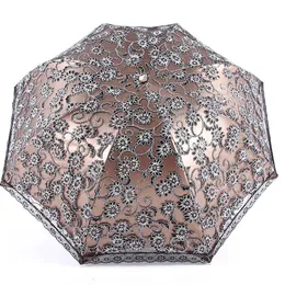 Parasol Parasol Parasol Parasol UV Ochrona podwójna parasol deszczowy i słoneczny haftowany koronkowy parasol 230508