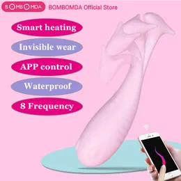Fabric BOMBOMDA 8 Frequency Vibrator G-spot Massage Silicone Wireless APP Remote Control Bluetooth Vibrating Egg Sex Toys for Wo