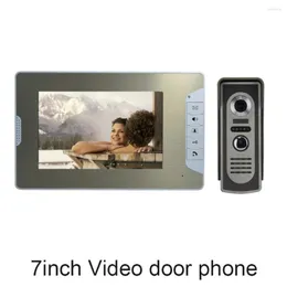 Video Door Phones Smart Home Intercom System One To Phone 7 Inch Display Access Control Talk-back Waterproof