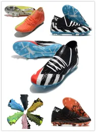Оптовые мужские будущие 5.1 Netift FG Flash Eclipse Spark Rise Pack Panther High Accle Football Shoes Boots Размер 39-45