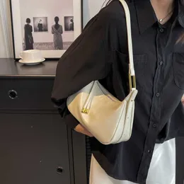 Small Leather Cute Soft Hobo Bags Fashion Designer Solid Color Armpit Handbag Female Shoulder Underarm Side Bag 230424