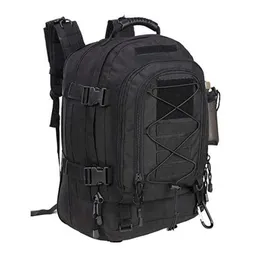 Backpacking Packs 60L 25L Zaino tattico per uomo Viaggi Escursionismo Campeggio Trekking Borsa da esterno Notebook da uomo Zaini militari neri impermeabili P230508