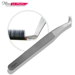 Eyelash Curler Misslamode Tweezers for Extension Stainless Steel Anti-static As 09 230508