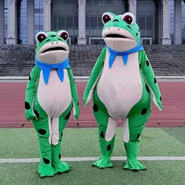 Aufblasbares Frosch-Cartoon-Puppenkostüm, Tiktok-Erwachsene, Bühnen-Requisiten, Leistung, Kröte, Kinder, Puppenkostüm, Maskottchen