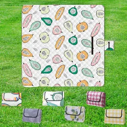 Outdoor Pads Storage 2*2M Big Size Camping Mat Machine Washable Portable Foldable Waterproof Picnic Mats Garden Lawn Beach Moisture-proof Blanket Pad P230508