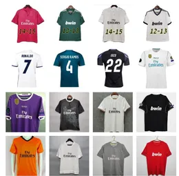 2016 2017 2018 Retro BALE BENZEMA MODRIC Soccer jerseys 2013 2014 2015 REAL MADRIDS RONALDO SERGIO RAMOS Di Maria RAUL 10 11 12 13 14 15 vintage football shirt