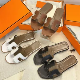 Women Brand Sandals Designer Slippers Flat Flip Flops Crocodile Skin Slide Ladies Sandal Sandal Summer مع حقيبة 35-42
