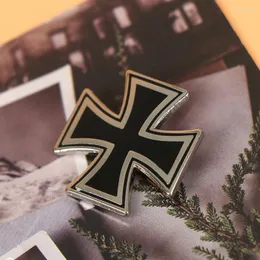 Brosches 1pc Tyskland Iron Cross Medal Badge Pin Foreign Antique