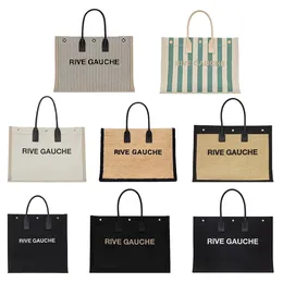 Canvas Yslity Rive Gauche Designer Bag Womens Mens Weave Crossbody Tote Shoulder Bag Sac Messenger Classic Puzzle Luxury Handbag Handtasche Clutch Shopping Väskor