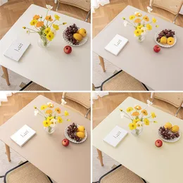 Table Cloth Solid Color Waterproof Tablecloth INS Simple Style Oilproof Covers Dustproof Dining Desktop Home Decor Nappe