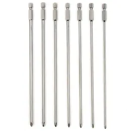 Tornavida 7pcs Phillips kafa tornavida bitleri 200mm uzunluğunda manyetik çapraz tornavida biti s2 çelik phillips kafa matkap bitleri 230508