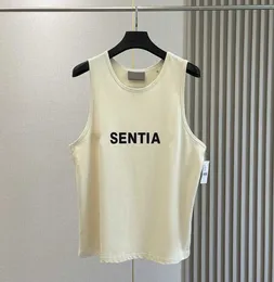 Designer skjorta t essentail ank ops hree-dimensional silikon brev ärmlösa män kvinnor sport s lös sommar mode fitness kläder