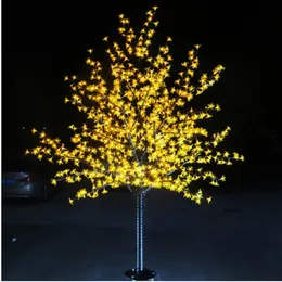2M 6.5ft Height LED Artificial Cherry Blossom Trees Christmas Light 1248pcs LED Bulbs 110/220VAC Rainproof fairy garden decor
