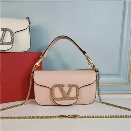 80% Off Hand bag clearance Head layer cowhide chain women's bag letter diamond buckle hand style genuine leather handle underarm single shoulder diagonal cross