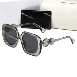 Męskie okulary designerskie Versage Lunettes Projektanci okulary przeciwsłoneczne luksusowe szklanki unisex goggle plażowe okulary przeciwsłoneczne retro kwadratowa rama klasyczna klasyczna okulary przeciwsłoneczne z pudełkiem