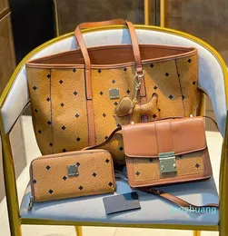 Projektant trzyczęściowy torby luksusowa torebka marki pojedyncze portfele zamek błyskawiczne torebki TOTE prawdziwa skóra 44 Lady Plaid torebki Duff Bagage autorstwa Fen S105 003