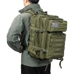 Mochilas Pacote 50L Trekking Backpack Nylon Nylon Impermeável Pesca Tática Tactical Bag Militar Macks Macks Sports Militares 3p P230508