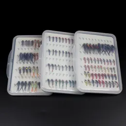 Betar lockar 40st Box Fishing Fly Set Stonefly Buzzers Beadhead Nymphs Epoxy Coated Portable Trout Box 230508