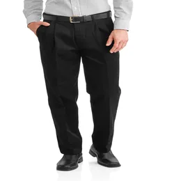 Men is and Big Men is Wrinkle Resistant Pleated Twill Pants