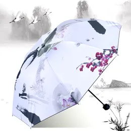 Regenschirme Doppellagiger Regenschirm Hochwertiger faltbarer UV-Schutzschirm Winddicht Reise Paraguas Plegable Haushaltswaren Geschenk 230508