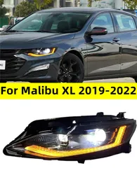 Farol dianteiro estilo carro para Malibu XL 20 19-20 22 Faróis de lente de feixe duplo universal LED luz de corrida