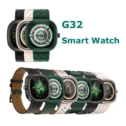 G32 realtid hjärtfrekvens Bluetooth Smartwatches 1,32 tum full pekskärm Klassisk smart armband sport fitness smart klocka i detaljhandeln