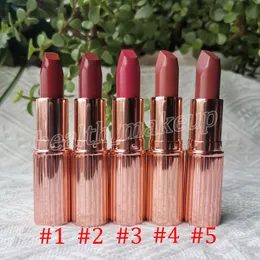 Top Quality Makeup Matte Revolution 5 color Lipstick Luminous Modern Matte Long-Lasting Lipsticks 3.5g 0.12oz