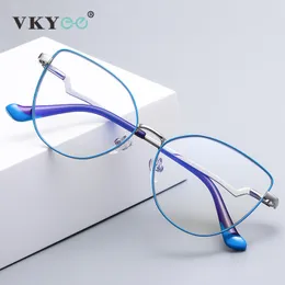 LEITURA VOCÊS VICKY MIOPIA PRESCRIÇÃO Hiperópia Anti -Blue Light Computador óculos ópticos Frame Mulheres 230508