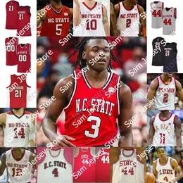 Basketball Jerseys Custom NCAA NC State Wolfpack Basketball Jersey Dereon Seabron Casey Morsell Terquavion Smith Jericole Hellems Cam Hayes Allen Dowuona