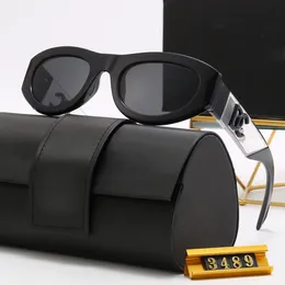 Mode lyxdesigner solglasögon för man kvinnor uv400 sommarstrand unisex designers goggle strand solglasögon retro ram lyxdesign uv400 med låda