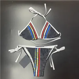 Seksowne zestawy bikini dla kobiet w modnym budynku Szybkie Sport Modny Kącik Kąpiec Wyściełane Kąciki Czarne białe żółte czerwone 9 style Letter Geometryczne wydrukowane odzież Rozmiar S-XL