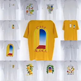 2023 t skjortor män t skjorta designers t-shirts tees högkvalitativa os storlek topps man avslappnad skjorta lyxkläder gata shorts ärm casablanca