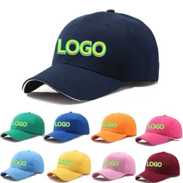 Snapbacks Custom 17 Color Baseball Caps för män Bomullsfast färg pappa hattar Justerbara anti-UV-visir Cap Women Unisex Casual Sun Hat G230508