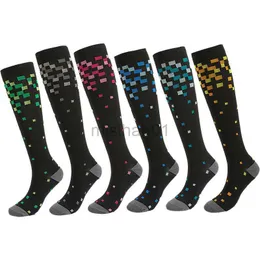 3PC Men's Socks Professional Plaid Sports Soccer High Knee Cycling Long Stocking Breathable Non-slip Football Yoga Sock for Adult Children Y23