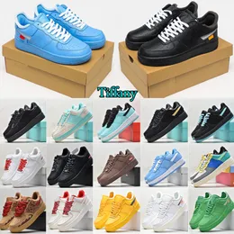 New White X 1 Low Forces MCA University Blue 2019 Mensas para hombres Diseñadores de moda Sneakers Air One Des Chaussures Off Shoes US 36-45 888