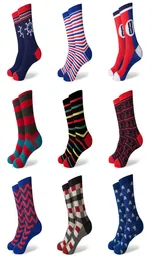 マッチアップ新しいMen039s Combed Cotton Brand Man Dress Knit Socks Weding Gifts Happy Socks US Size7512 3874593607814