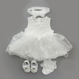 Abiti da ragazza nati Baby Girl Dress Abiti Battesimo Abito Bianco Battesimo Abito Per Neonata Pizzo Vestido Bebe Robe Bapteme 3 6 9 Mesi 230508